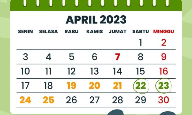 CUTI BERSAMA LEBARAN 2023 DIMULAI 19 APRIL 2023