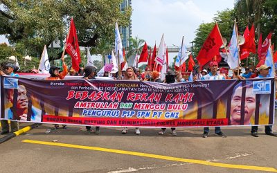 BURUH TOLAK PERMENAKER NO 5 TAHUN 2023