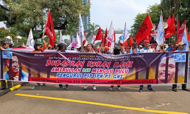 BURUH TOLAK PERMENAKER NO 5 TAHUN 2023