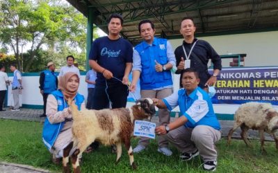 PEMBAGIAN BANTUAN HEWAN QURBAN PSP SPN KAWASAN INDUSTRI NIKOMAS GEMILANG