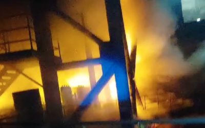 KEBAKARAN TUNGKU SMELTER IMIP KEMBALI TERJADI, 2 OPERATOR CRANE SESAK NAPAS