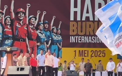 May Day 2025 di Monas: Said Iqbal Suarakan 6 Tuntutan Buruh di Hadapan Presiden Prabowo