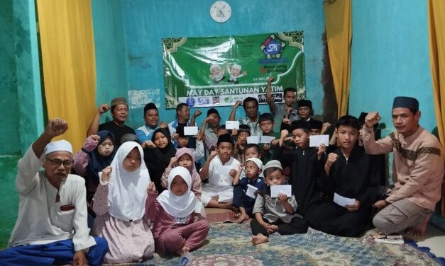 SPN Coats Rejo Indonesia Rayakan May Day dengan Santunan Anak Yatim di Kampung Kibaru