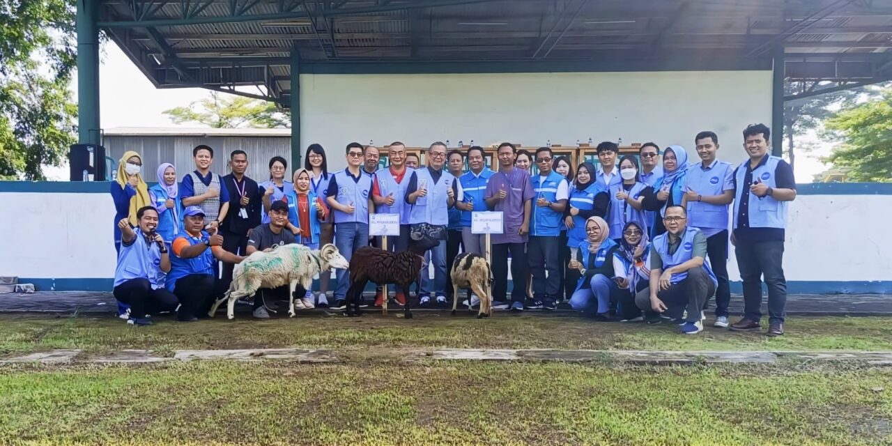 Pembagian Hewan Kurban oleh PSP SPN Kawasan Industri Nikomas Gemilang
