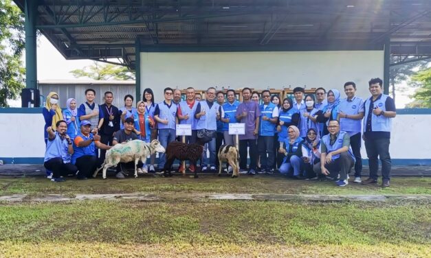 Pembagian Hewan Kurban oleh PSP SPN Kawasan Industri Nikomas Gemilang