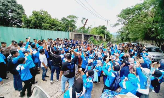 Aksi Demonstrasi SPN Jawa Barat Dukung 73 Buruh PT. Sinarup Jaya Utama di Bogor