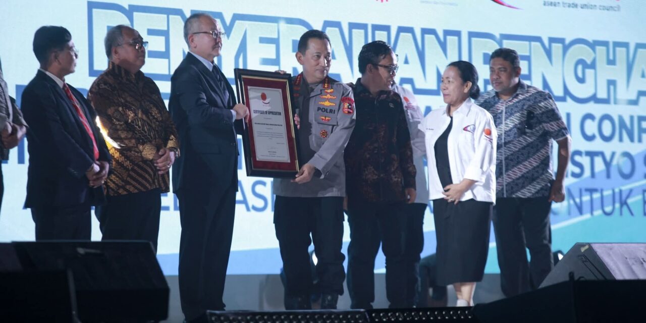 Penghargaan ITUC untuk Kapolri: Kolaborasi Buruh dan Kepolisian Makin Erat di Indonesia Arena