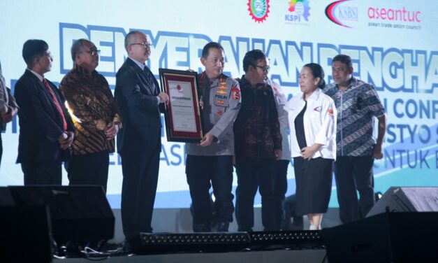 Penghargaan ITUC untuk Kapolri: Kolaborasi Buruh dan Kepolisian Makin Erat di Indonesia Arena