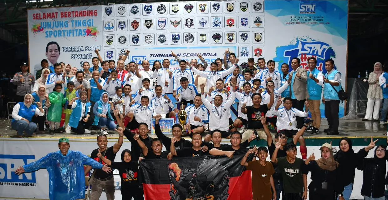 Kemeriahan Turnamen Sepak Bola SPN Cup 2025 di Kawasan Industri Nikomas Gemilang
