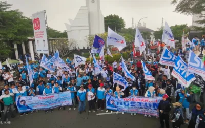 Ribuan Buruh Banten Gelar Unjuk Rasa di KP3B, Tuntut Hapus Outsourcing dan Reformasi Perburuhan