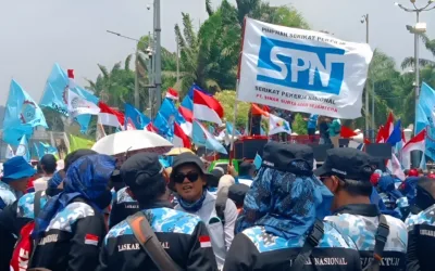 Buruh Gelar Aksi di DPR RI, Desak Pengesahan RUU Ketenagakerjaan dan Penghapusan Outsourcing