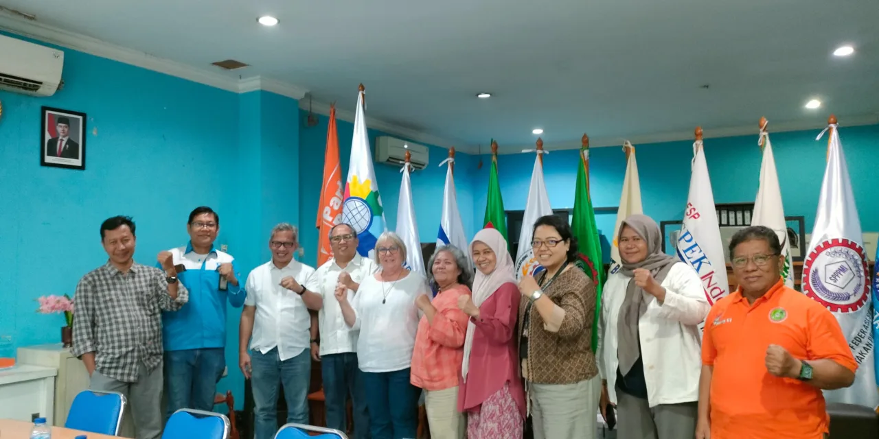 Carol Beaumont Bersama KSPI dan Partai Buruh Bahas Penguatan Pengorganisasian di Jakarta