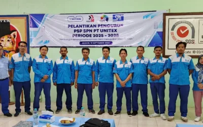 Pelantikan Pengurus PSP SPN PT Unitex Periode 2025-2028