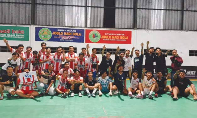 Pertandingan Persahabatan Futsal SPN: PT. Sam Kyung Jaya Garments vs PT. Woori Sukses Apparel
