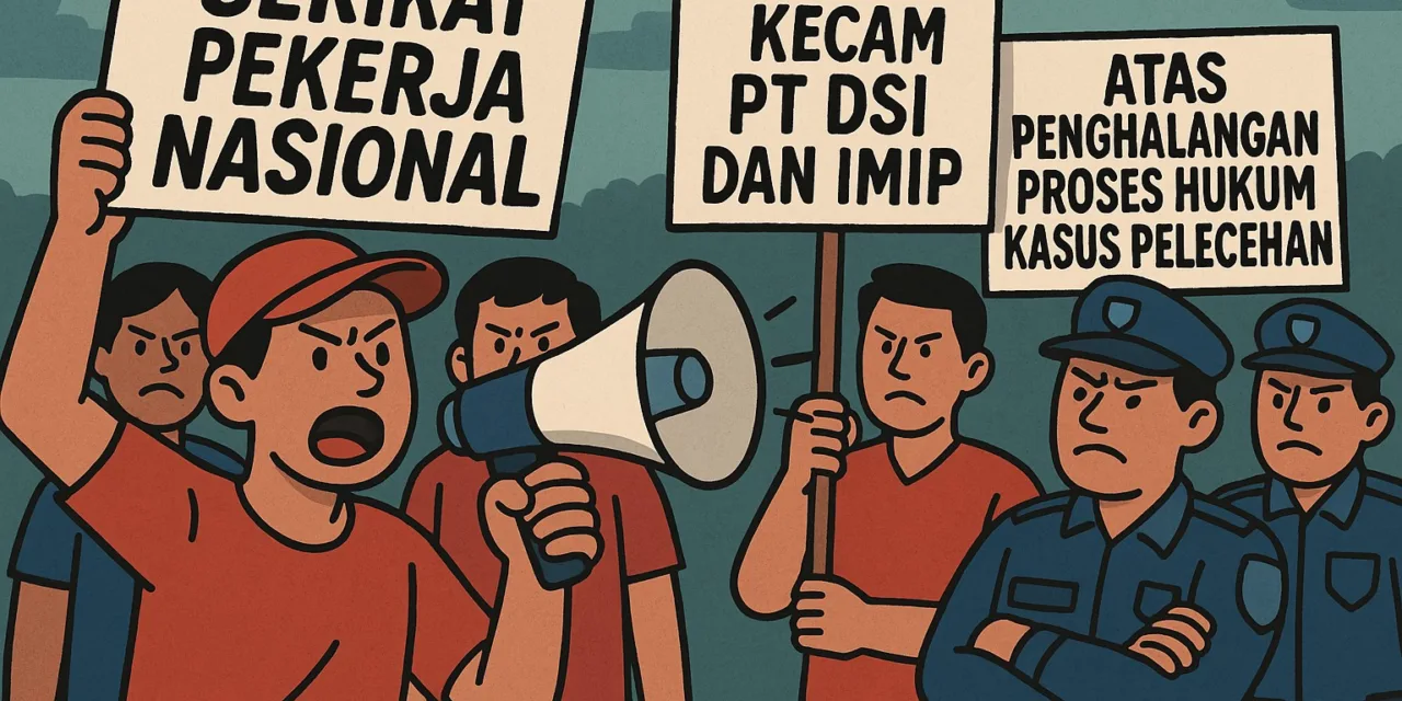 Serikat Pekerja Nasional Kecam PT DSI dan IMIP atas Penghalangan Proses Hukum Kasus Pelecehan