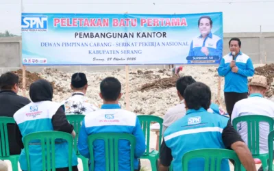 PROSES PEMBANGUNAN KANTOR DPC SPN KABUPATEN SERANG DIMULAI