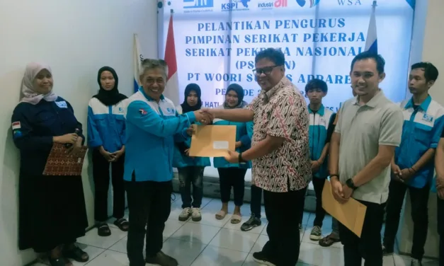 SAH! PSP-SPN PT. Woori Sukses Apparel Resmi Dilantik di Bergas