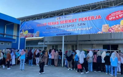 SPSI dan SPN PT PWI Rembang Gelar Gerakan Pangan Murah Rayakan Hari Pangan Sedunia 2025