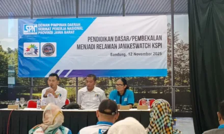 DPD SPN Jawa Barat Latih Relawan Jamkeswatch: Siap Kawal Kesehatan Buruh