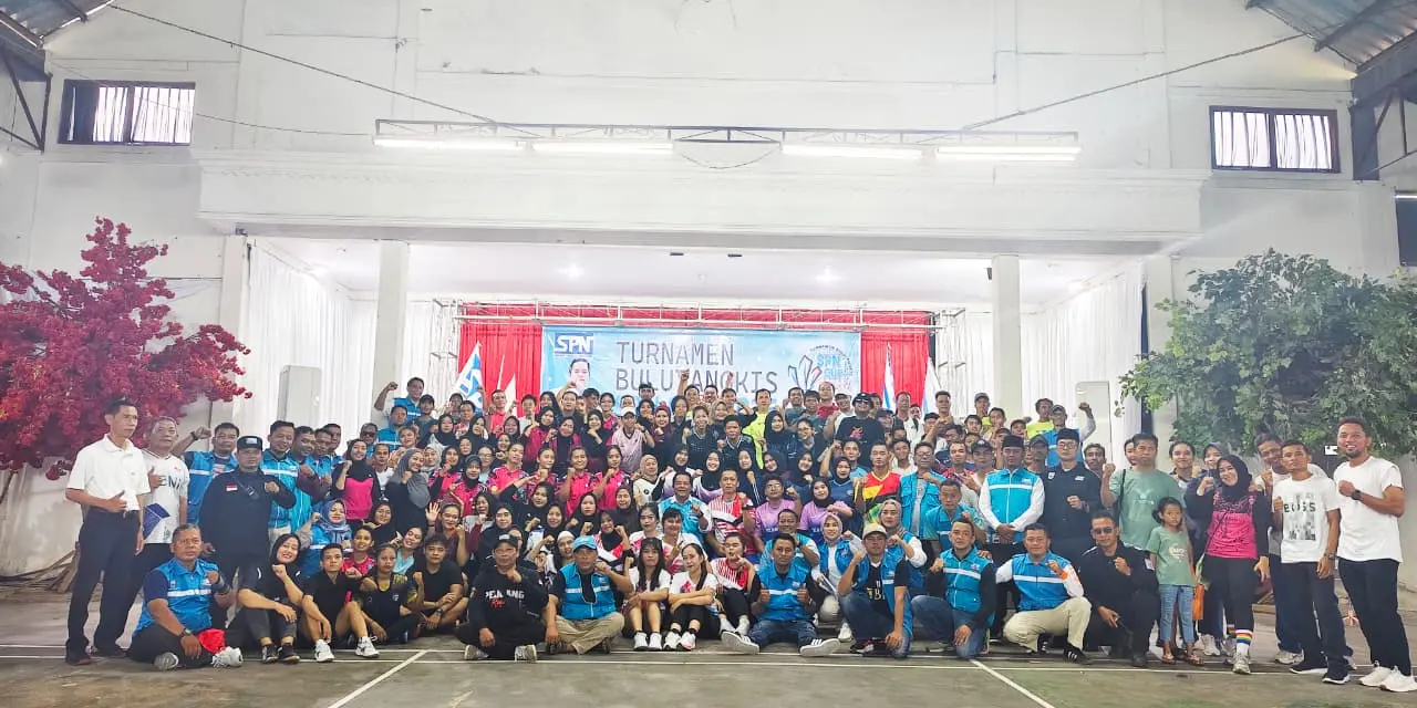PEMBUKAAN TURNAMEN BULUTANGKIS SPN CUP 2025 PSP SPN KAWASAN INDUSTRI NIKOMAS GEMILANG