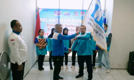 Penyerahan Bendera SPN, Tandai Sukses Pelantikan Pengurus PSP SPN PT Pertiwi Indo Mas Periode 2025-2028