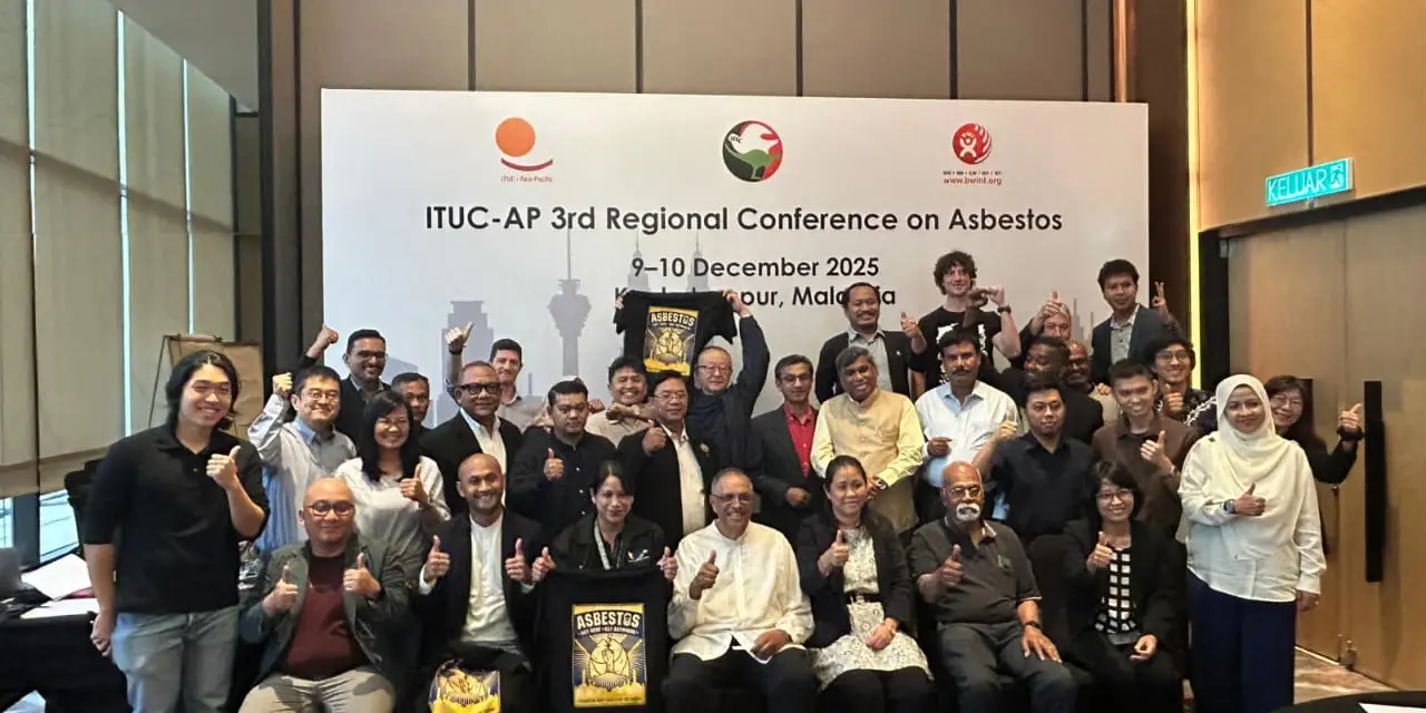 KSPI Gaungkan Misi Indonesia Bebas Asbes di Forum ITUC-AP Kuala Lumpur