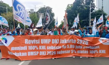 Buruh Desak Revisi UMP DKI Jakarta 2026 Jadi 100 Persen KHL