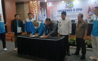 Perkuat Nasionalisme, DPP SPN dan FKBN Teken Kerja Sama Bela Negara