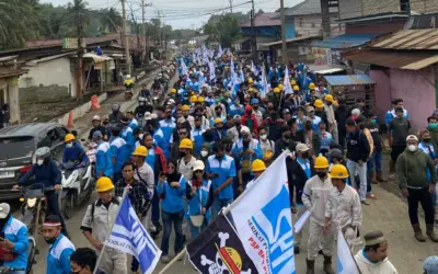 Aksi SPN IMIP Morowali: Ribuan Buruh Tuntut Perbaikan K3