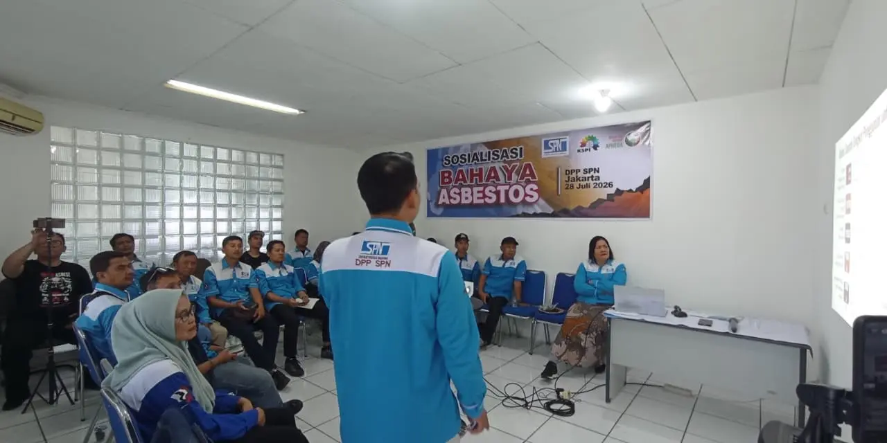 Sosialisasi Bahaya Asbes KSPI Bersama SPN Tutup Rangkaian Edukasi di Enam Wilayah