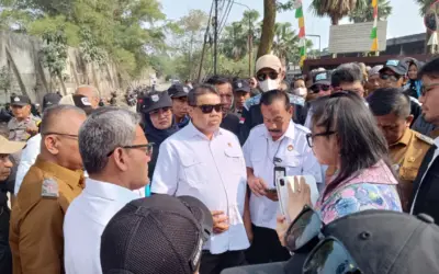 Pagar PT Jabatex Tertahan, Rombongan Pejabat Negara Gagal Masuk Aset Pailit