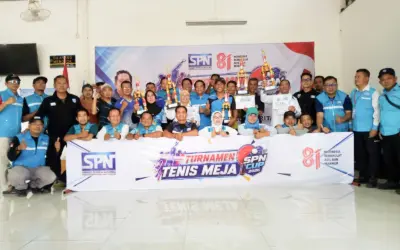 Pererat Silaturahmi Anggota, PSP SPN KING Gelar Turnamen Tenis Meja SPN Cup 2026