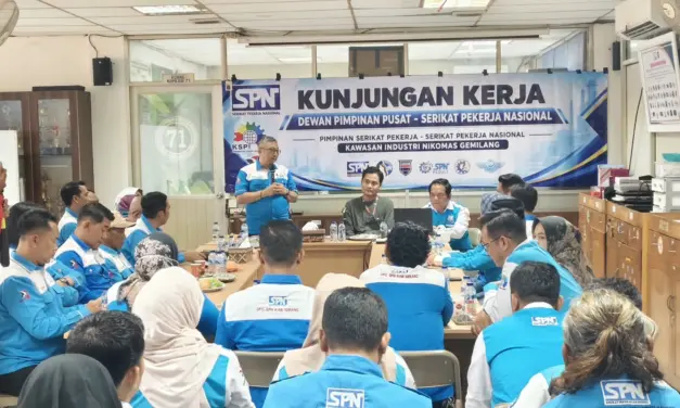 DPP SPN Perkuat Sinergitas Lewat Kunjungan Kerja ke Nikomas Gemilang