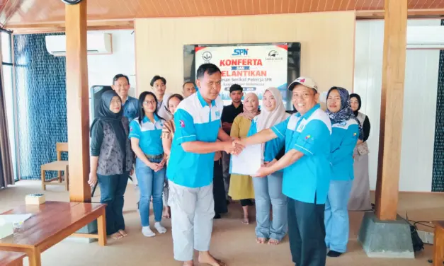 Pelantikan PSP SPN PT Eagle Glove Indonesia Amanah Nyata Tanpa Henti di Seremoni