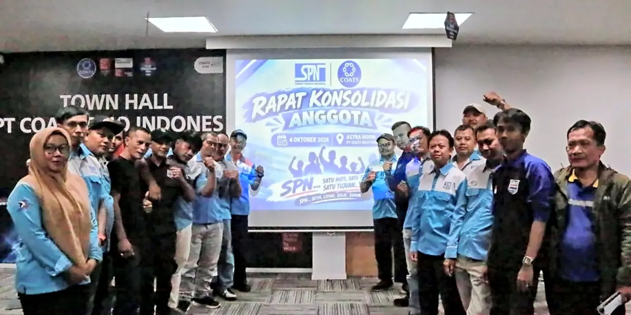 PSP SPN PT Coats Rejo Indonesia Gelar Rapat Konsolidasi Anggota